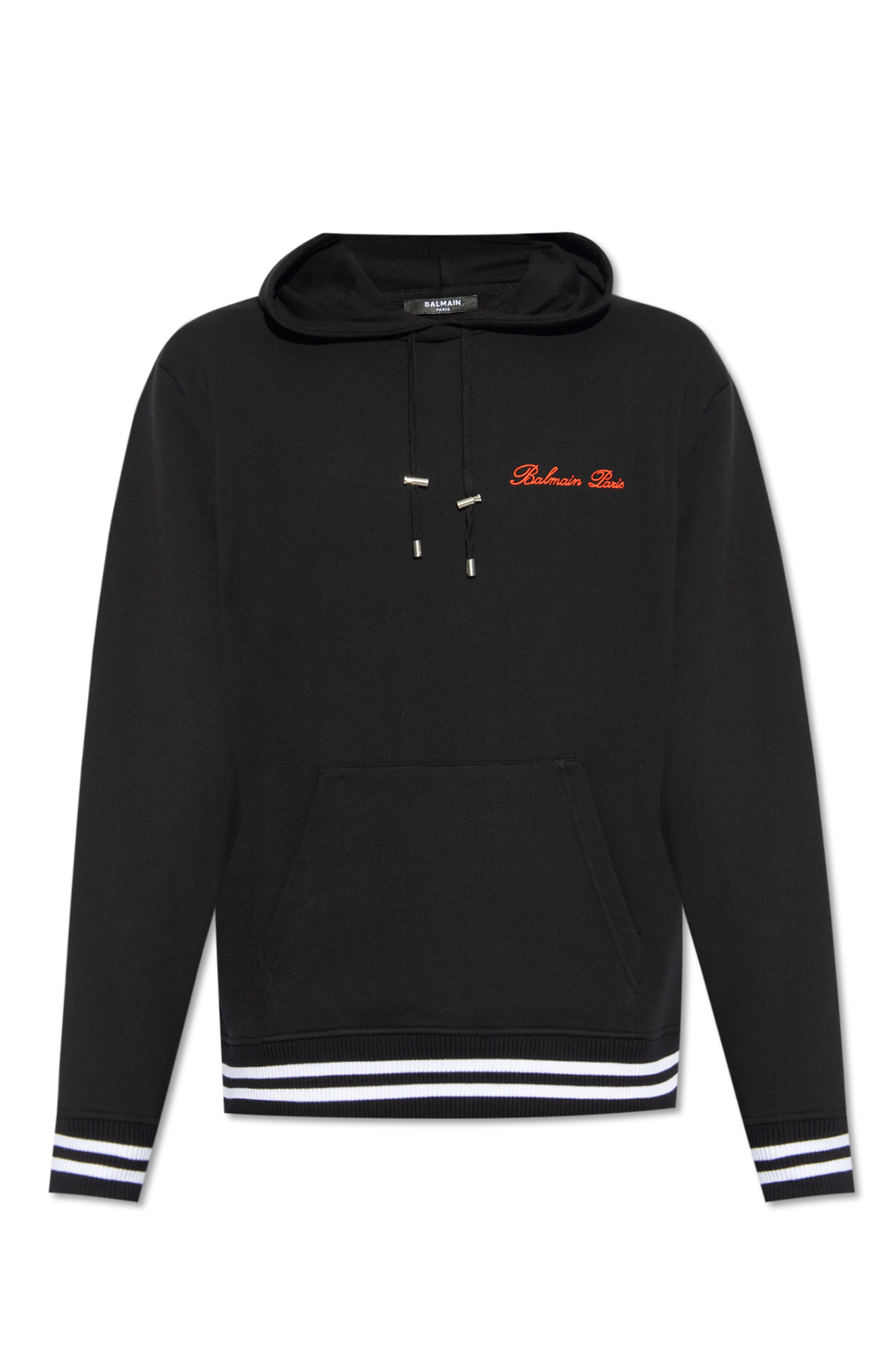 Balmain black cheap logo hoodie